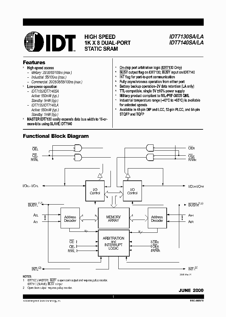 IDT7130LA_291315.PDF Datasheet
