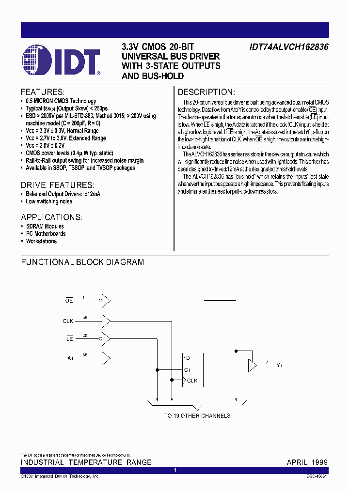 IDT74ALVCH162836_293968.PDF Datasheet