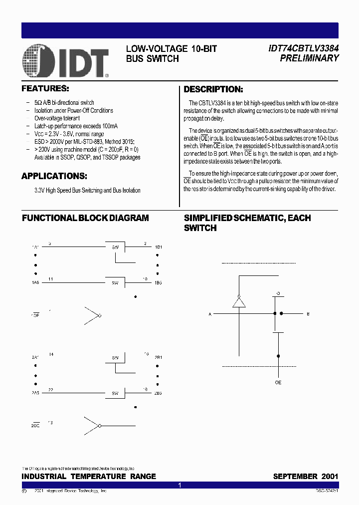 IDT74CBTLV3384_282601.PDF Datasheet