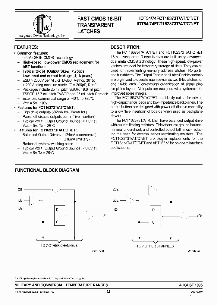 IDT74FCT162373AT_247700.PDF Datasheet