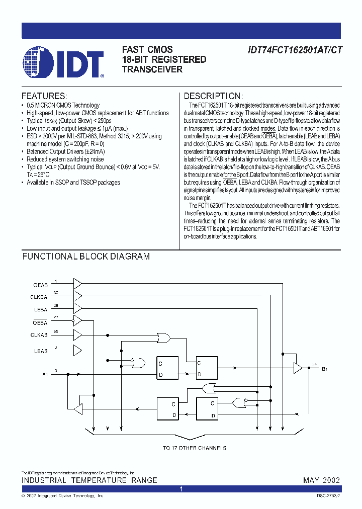 IDT74FCT162501CT_283353.PDF Datasheet