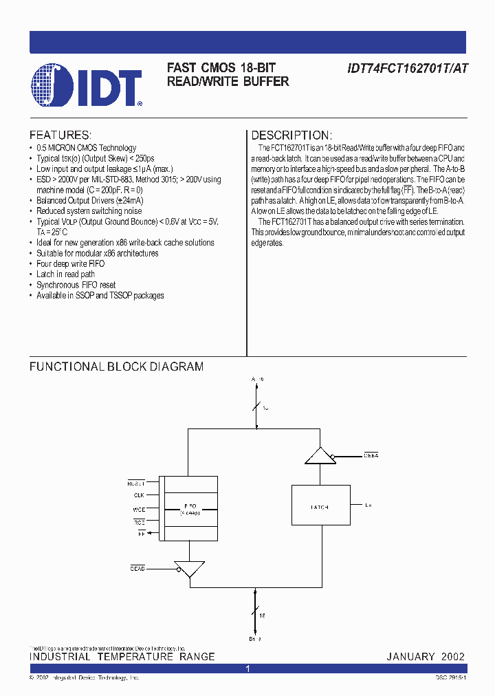 IDT74FCT162701AT_281377.PDF Datasheet
