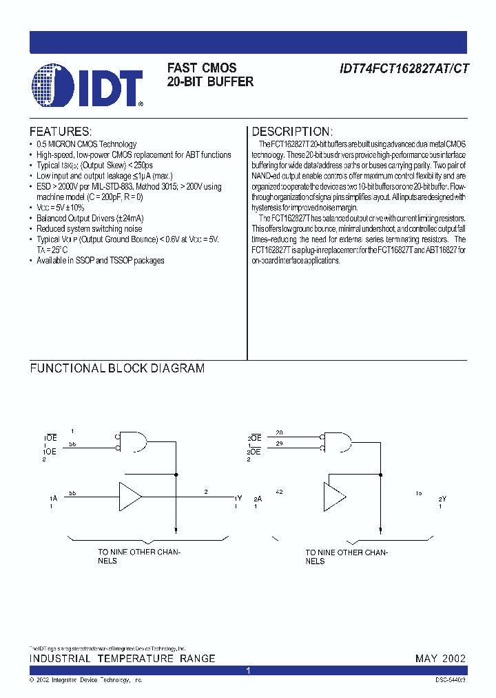 IDT74FCT162827CT_293964.PDF Datasheet
