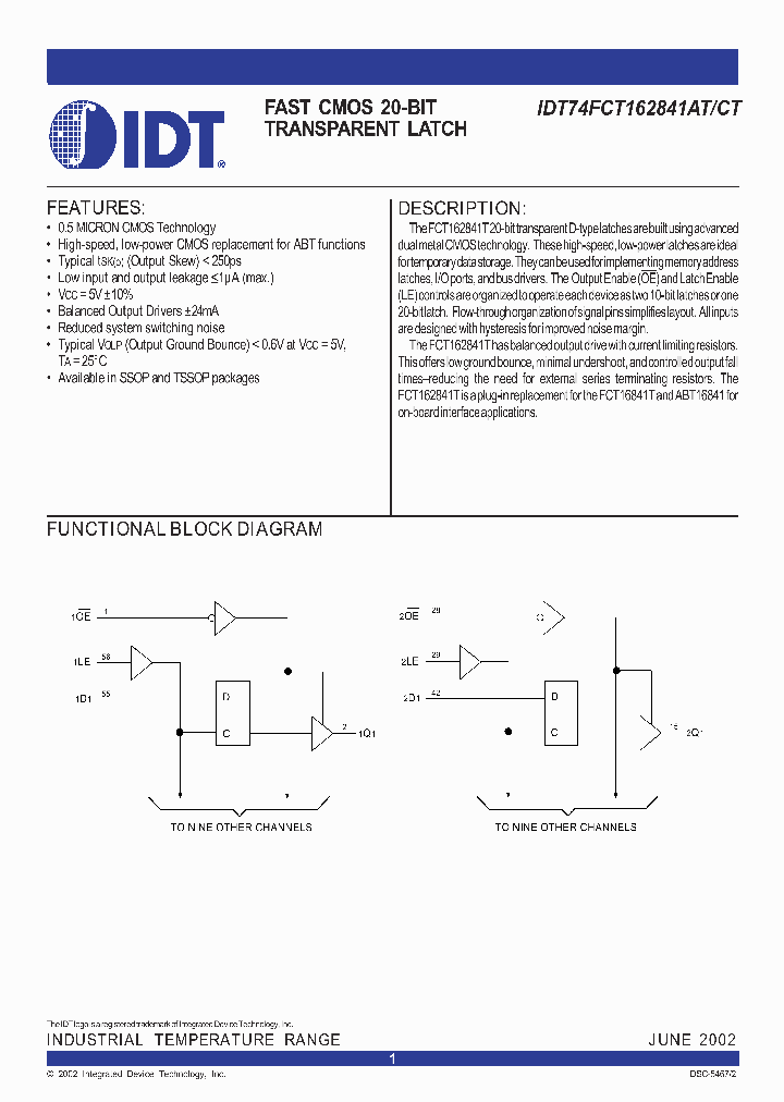 IDT74FCT162841CT_293962.PDF Datasheet