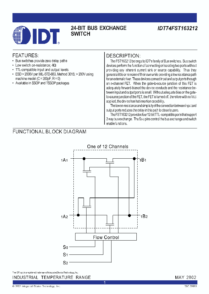 IDT74FST163212_283328.PDF Datasheet