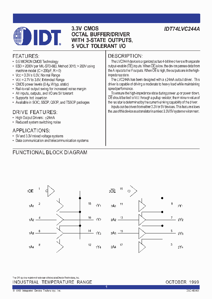 IDT74LVC244A_276411.PDF Datasheet