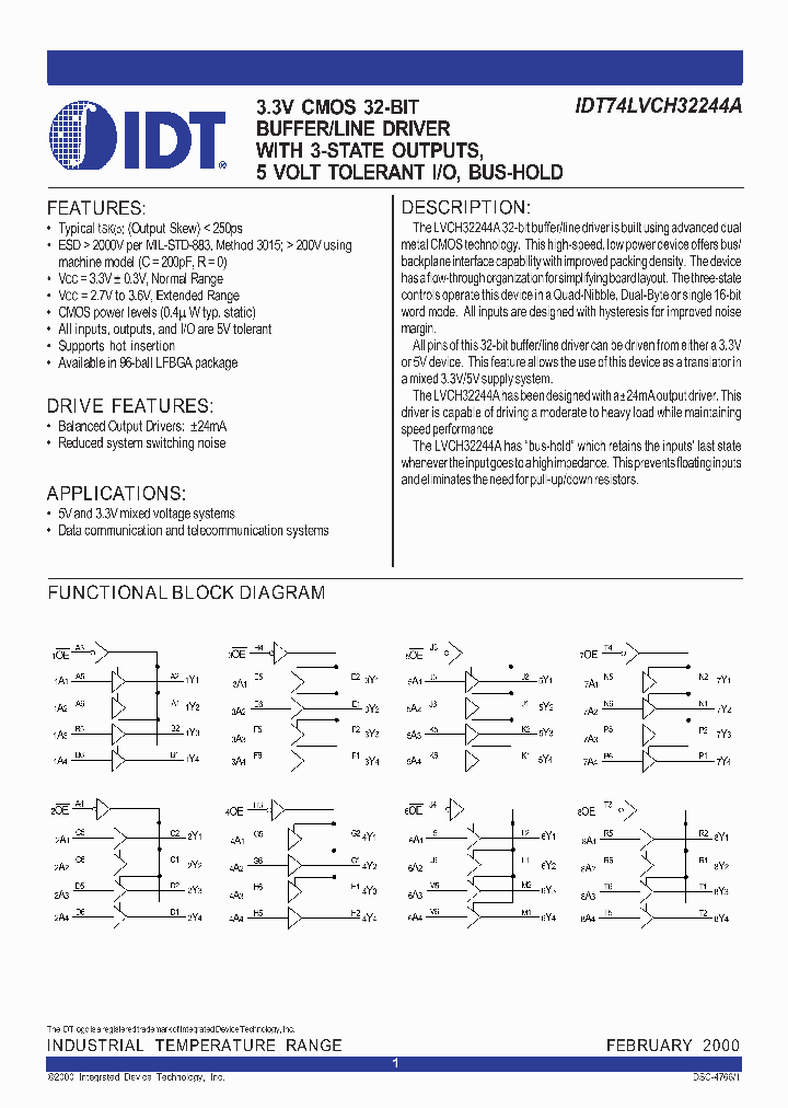 IDT74LVCH32244A_295448.PDF Datasheet