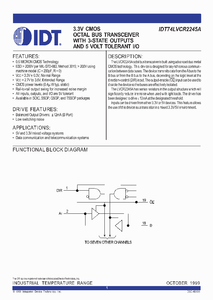 IDT74LVCR2245A_292160.PDF Datasheet