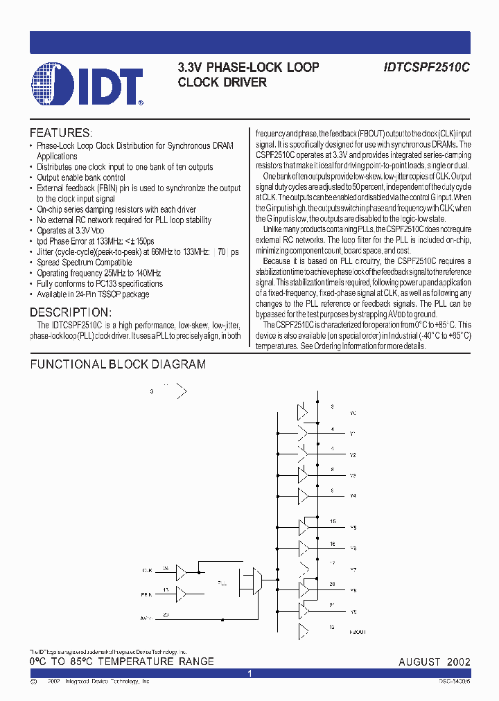 IDTCSPF2510C_285856.PDF Datasheet