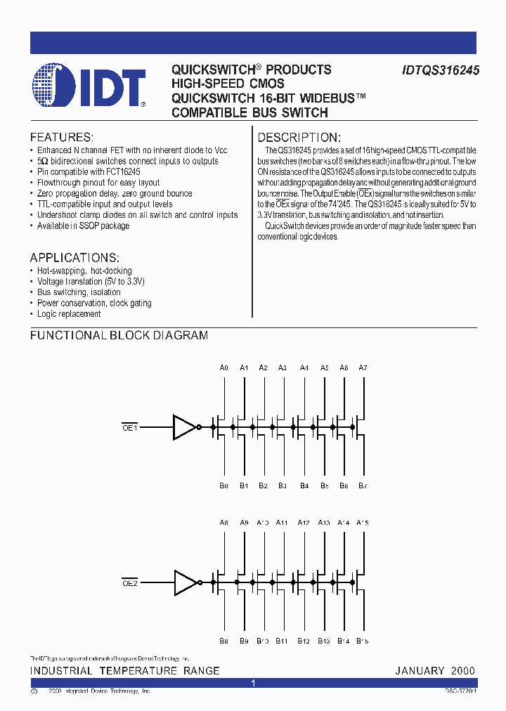 IDTQS316245_283258.PDF Datasheet