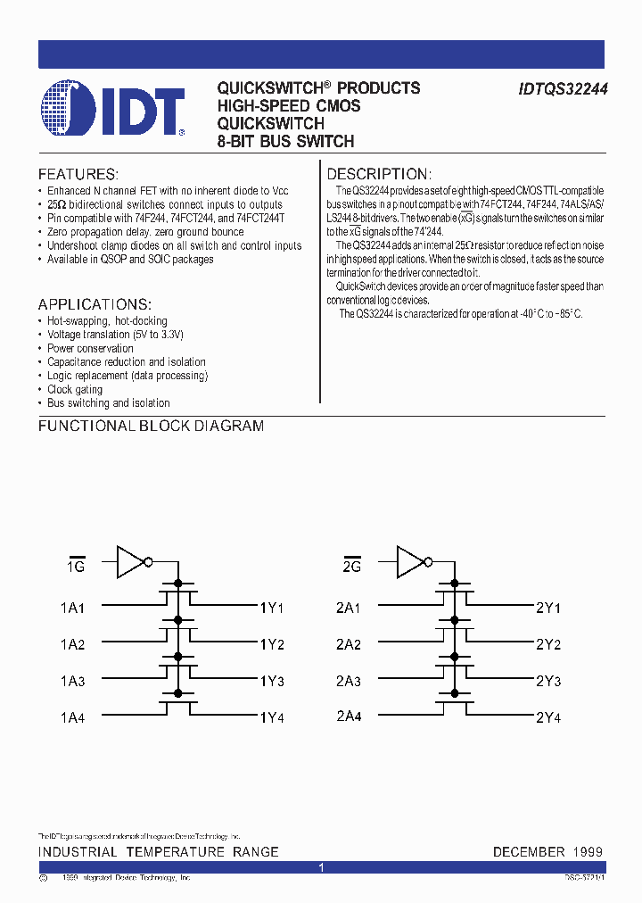 IDTQS32244_295447.PDF Datasheet