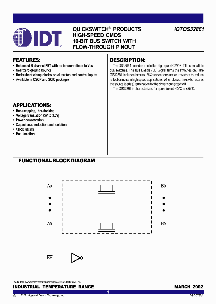 IDTQS32861_240844.PDF Datasheet