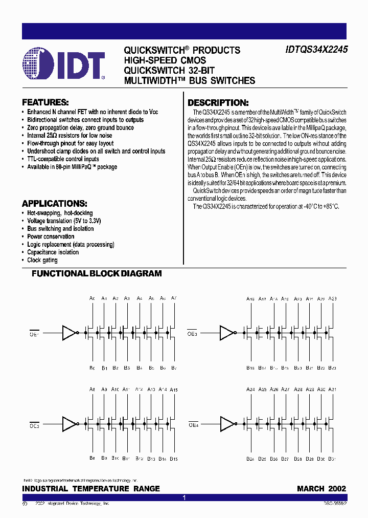 IDTQS34X2245_292157.PDF Datasheet