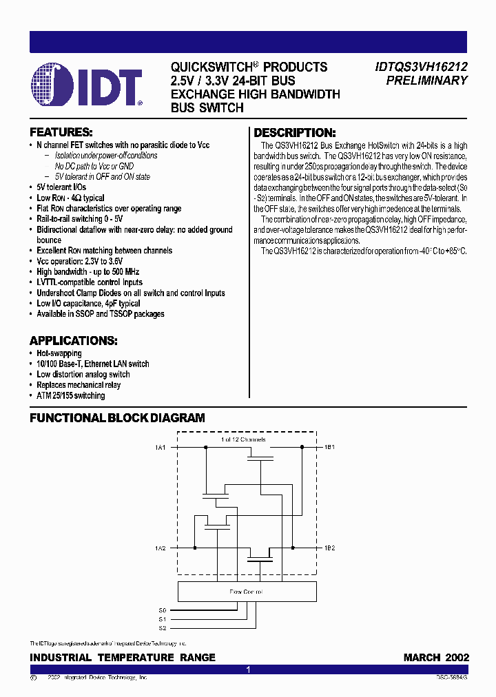 IDTQS3VH16212_288620.PDF Datasheet