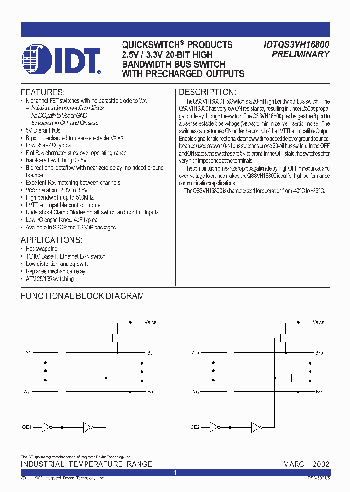 IDTQS3VH16800_282401.PDF Datasheet