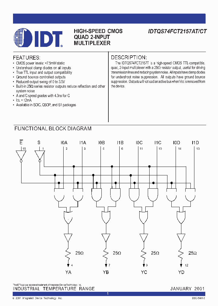 IDTQS74FCT2157CT_281037.PDF Datasheet