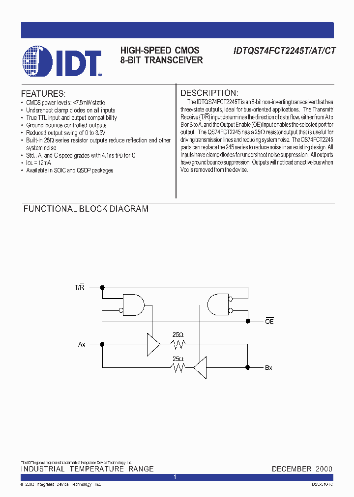 IDTQS74FCT2245CT_281028.PDF Datasheet