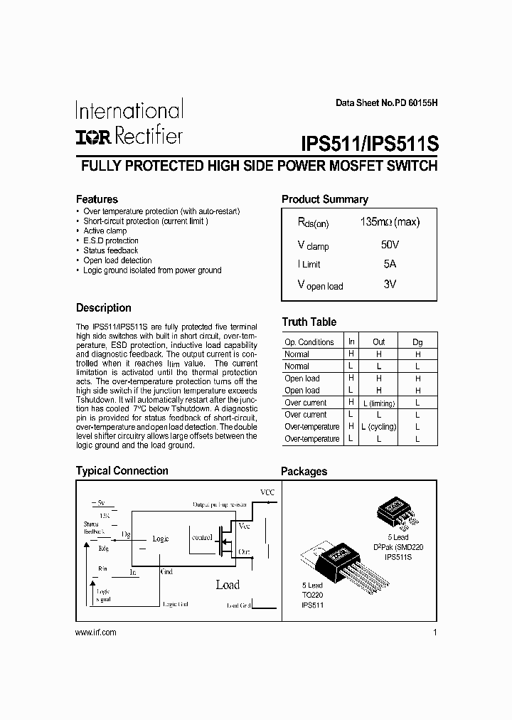 IPS511S_290094.PDF Datasheet