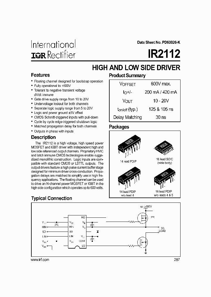 IR2112-2NBSP_276598.PDF Datasheet