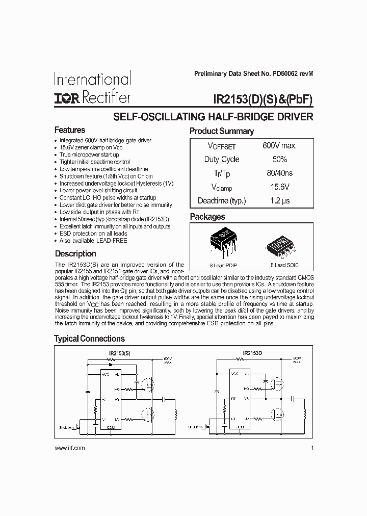 IR2153DPBF_257453.PDF Datasheet
