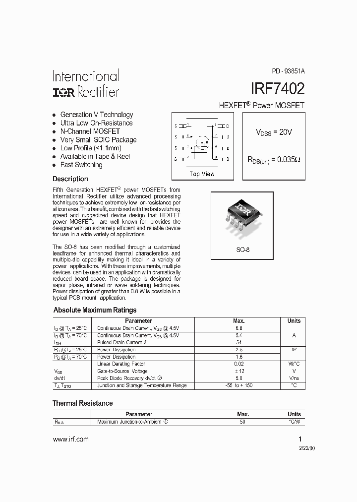 IRF740_276645.PDF Datasheet