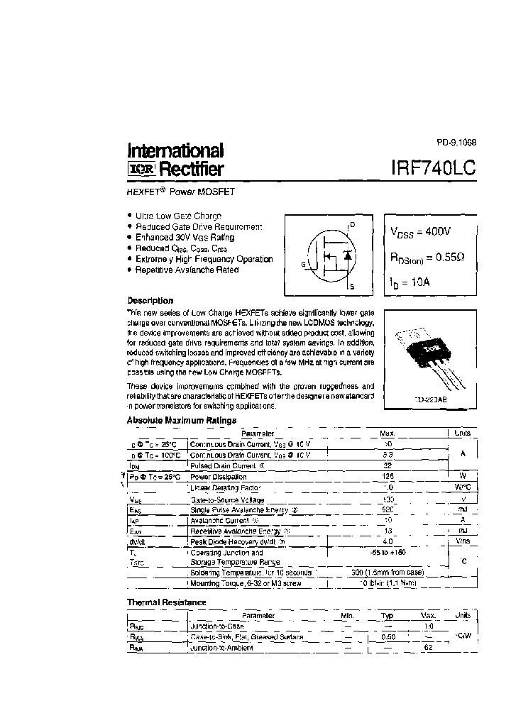 IRF740LC_276644.PDF Datasheet