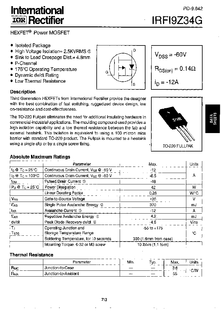 IRFI9Z34G_281313.PDF Datasheet