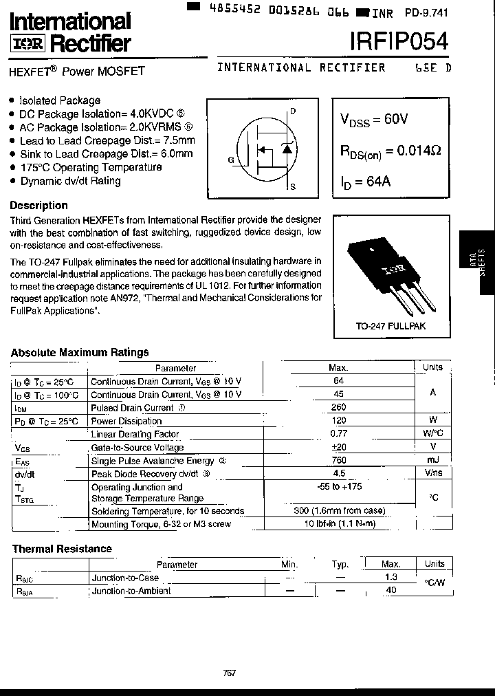 IRFIP054_200316.PDF Datasheet