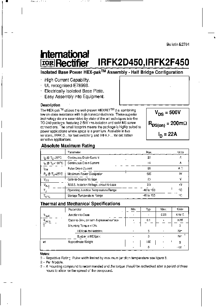 IRFK2D450_298328.PDF Datasheet