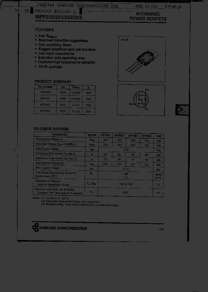 IRFP252_265866.PDF Datasheet
