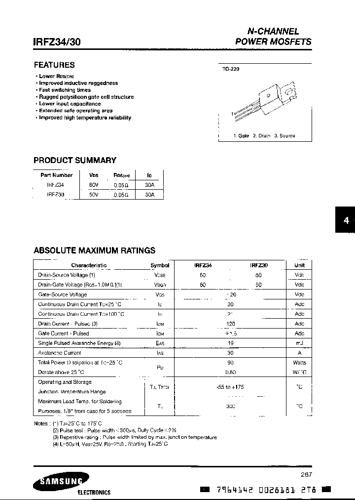 IRFZ30_201744.PDF Datasheet
