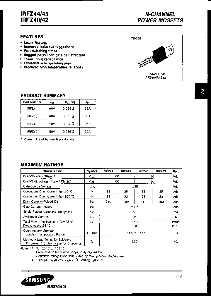 IRFZ44_299326.PDF Datasheet
