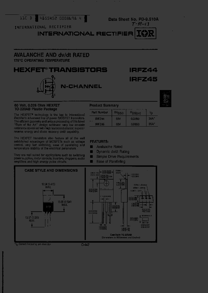 IRFZ45_201734.PDF Datasheet