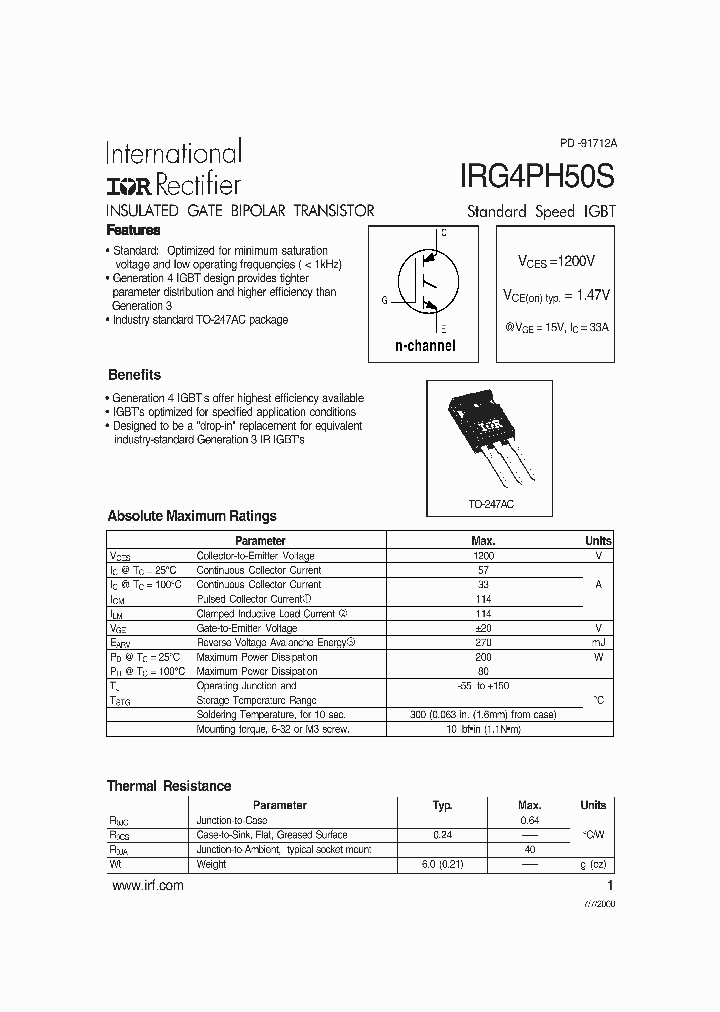 IRG4PH50S_283073.PDF Datasheet