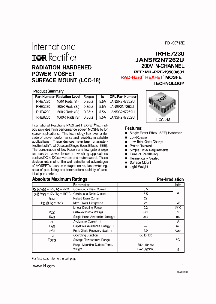 IRHE7230_299565.PDF Datasheet