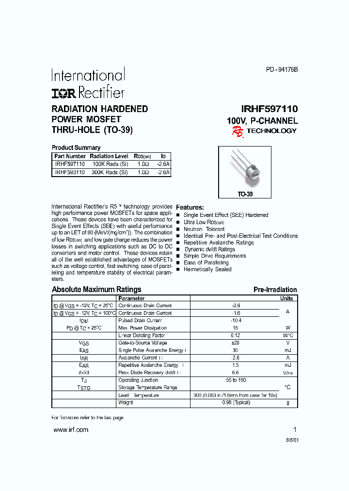 IRHF597110_294879.PDF Datasheet