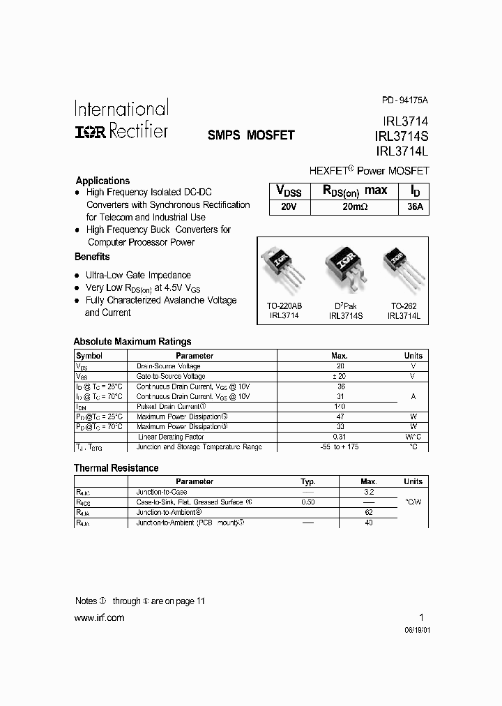 IRL3714L_289823.PDF Datasheet