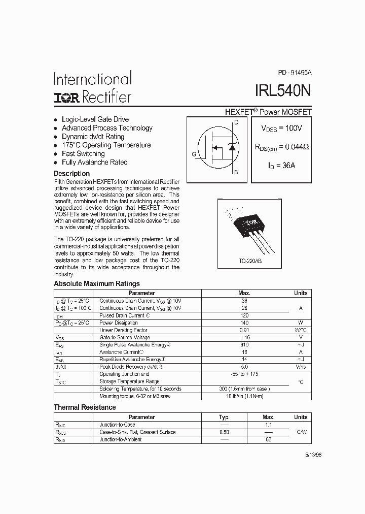 IRL540N_282715.PDF Datasheet