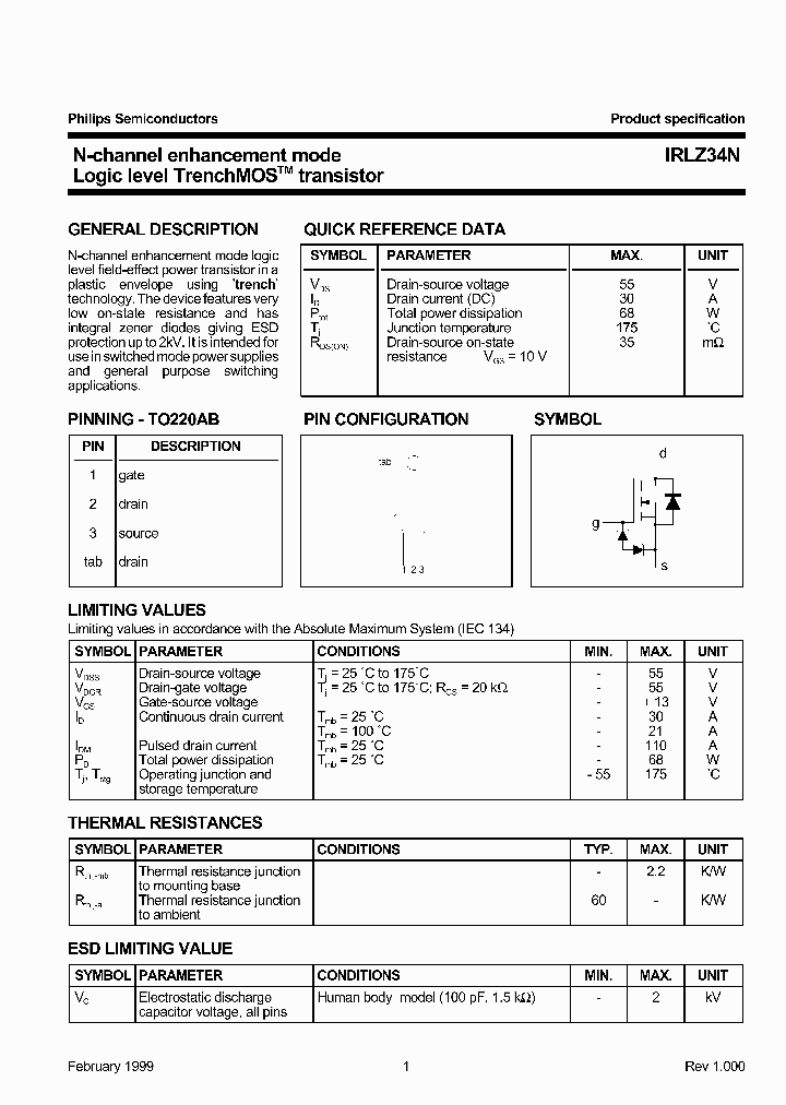 IRLZ34N_265572.PDF Datasheet