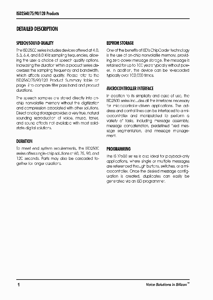 ISD2560PRODUCTS_201507.PDF Datasheet