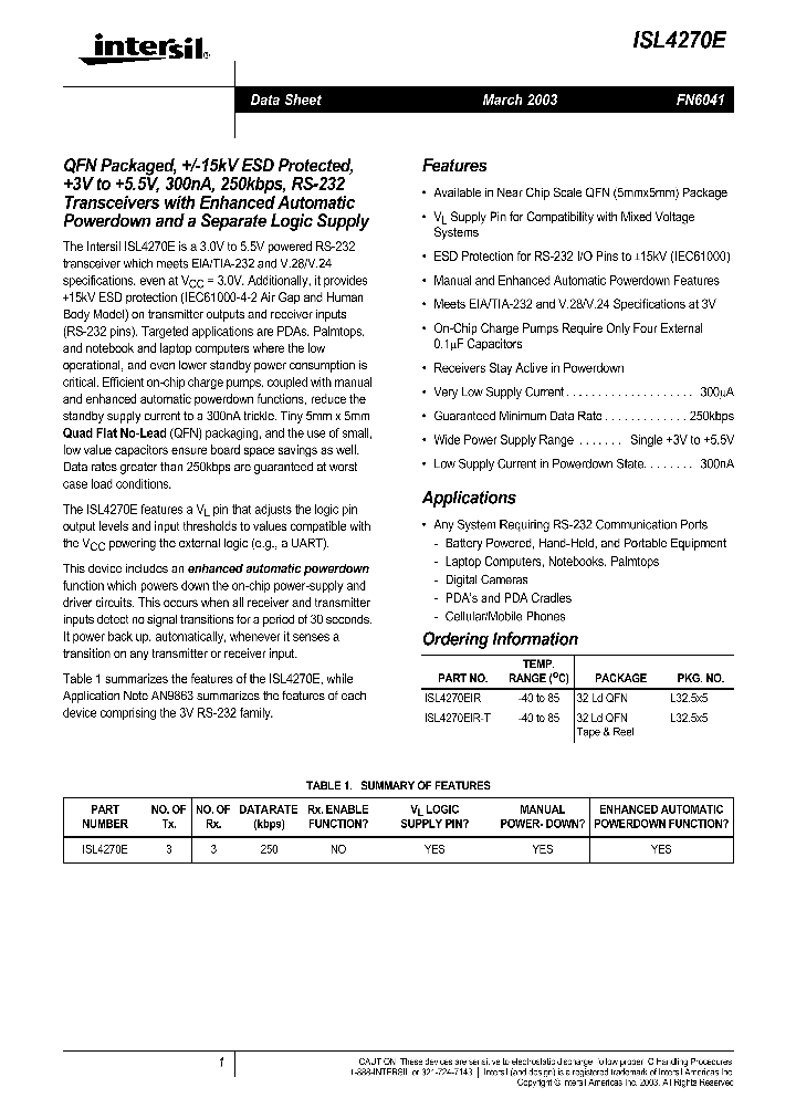 ISL4270E_250873.PDF Datasheet