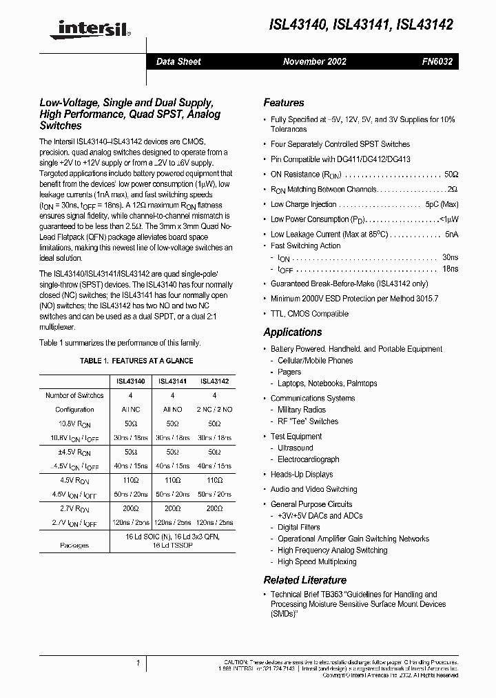 ISL43142_224503.PDF Datasheet