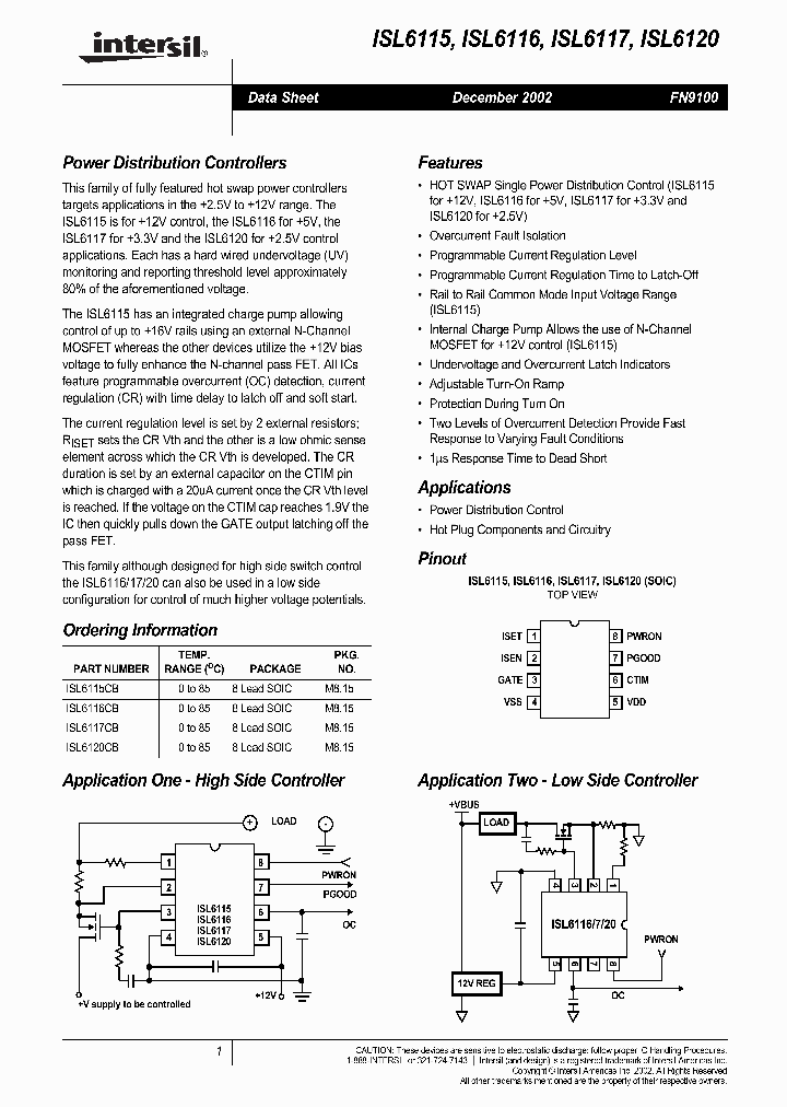 ISL6116_233380.PDF Datasheet