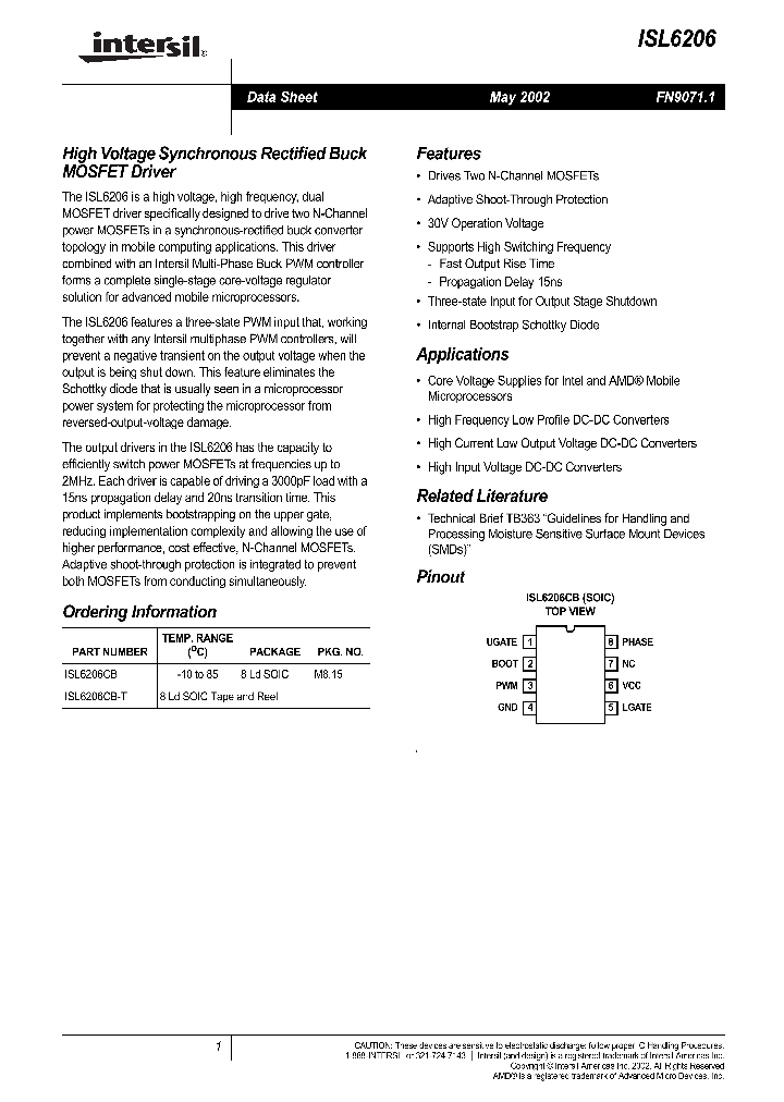 ISL6206_263578.PDF Datasheet