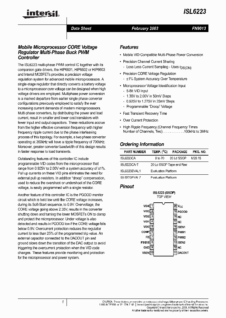 ISL6223EVA_225609.PDF Datasheet