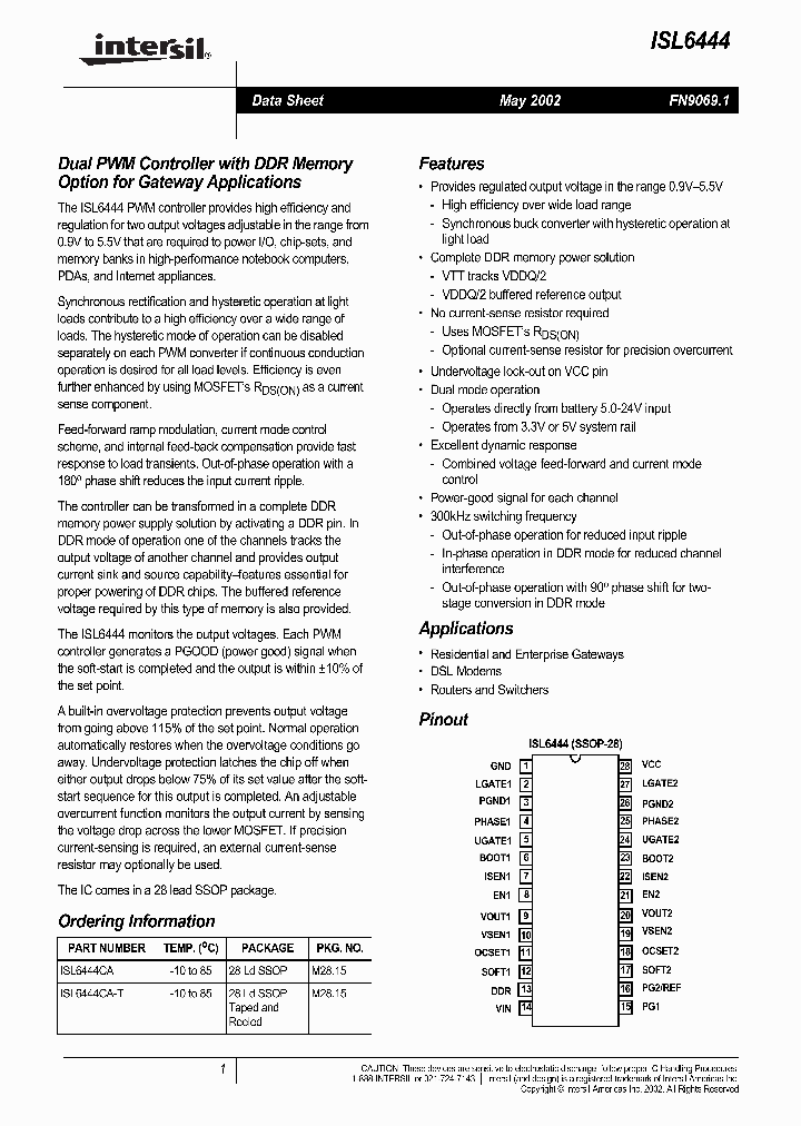 ISL6444CA_242435.PDF Datasheet