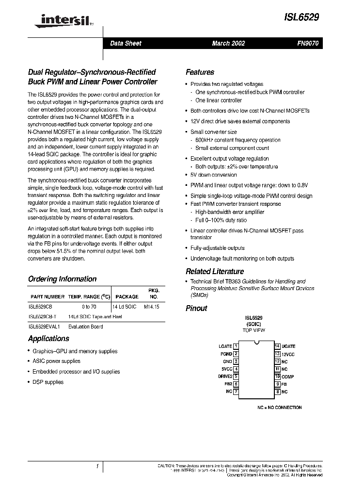ISL6529_276279.PDF Datasheet