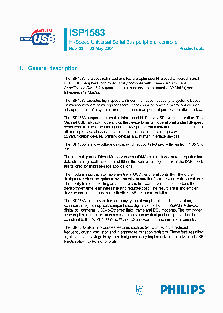 ISP1583_219770.PDF Datasheet