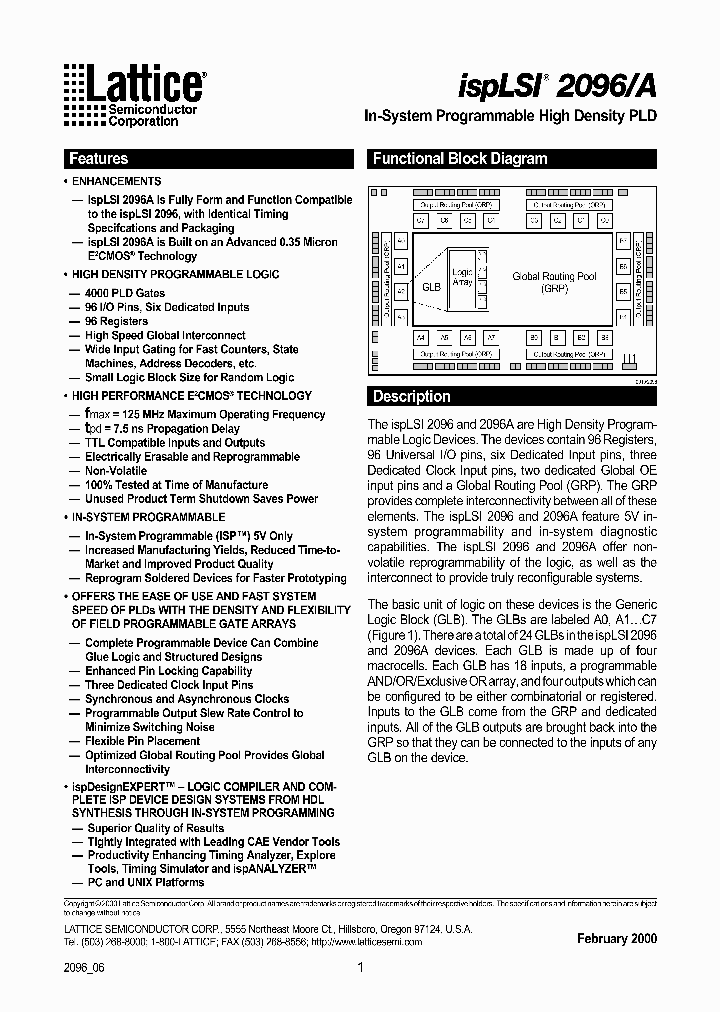 ISPLSI2096A-100LT128_222327.PDF Datasheet