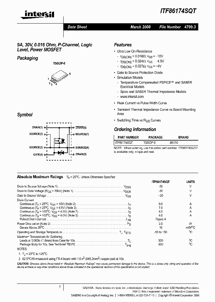 ITF86174SQT_293604.PDF Datasheet